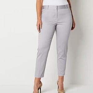 Liz Claiborne-Plus Emma Womens Mid Rise Slim Fit Ankle Pant